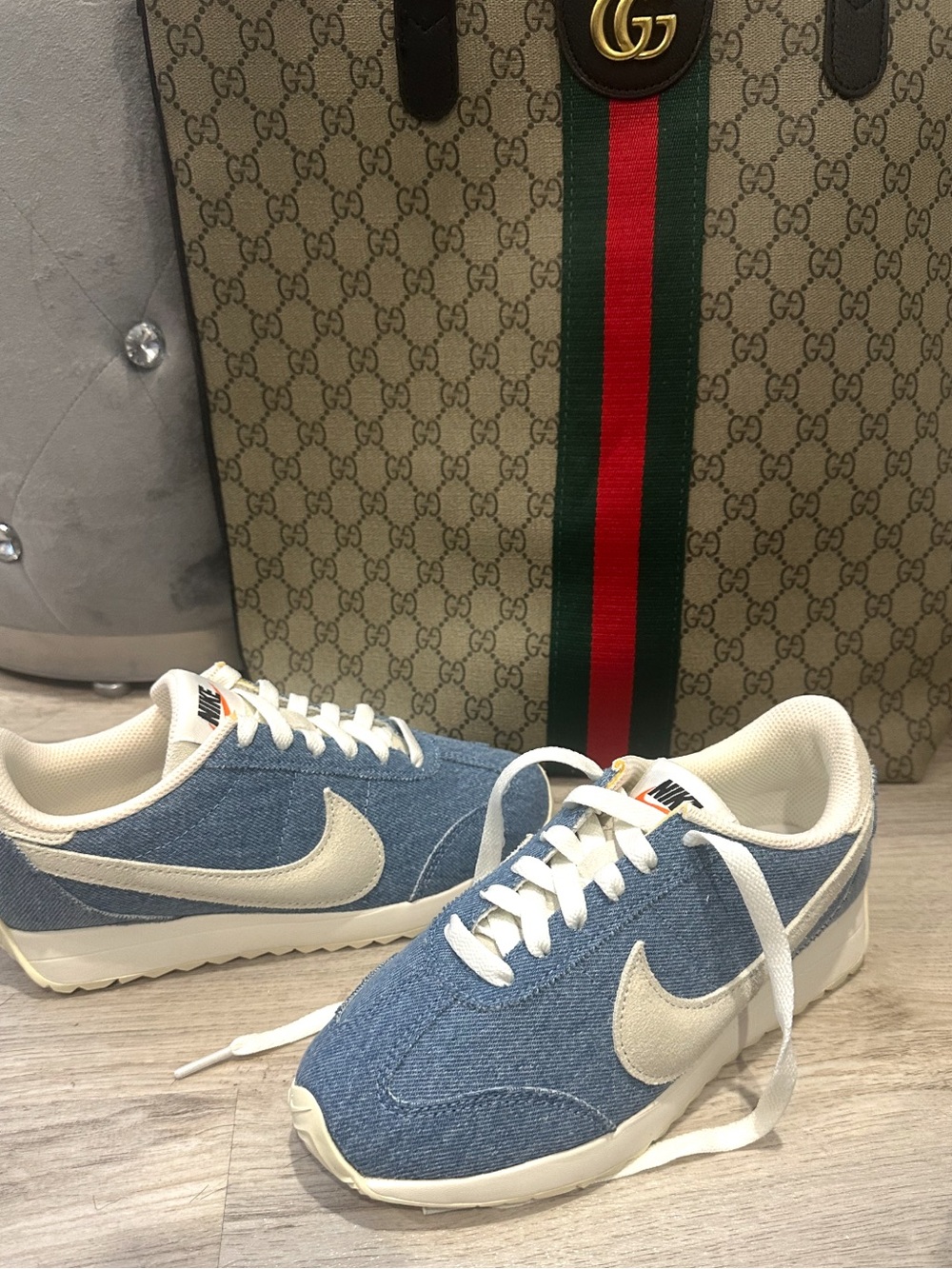 NIKE Pacific women’s size 5 Denim light blue sneakers ! Brand NEW!! No Box